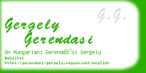 gergely gerendasi business card
